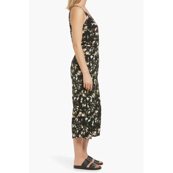 Vero Moda women's Simply Easy Culotte Jumpsuit In Black Floral Size XS NWT - Picture 8 of 8